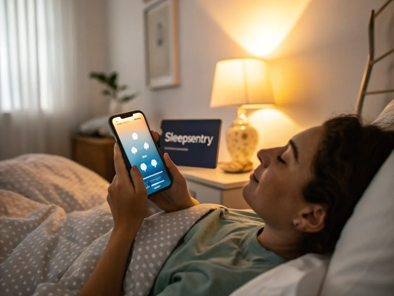 A high-resolution image depicting the Dozee VS sensor mat placed discreetly under a mattress, showcasing its contactless nature and ease of use in a home setting. The image should convey a sense of comfort and unobtrusive monitoring.